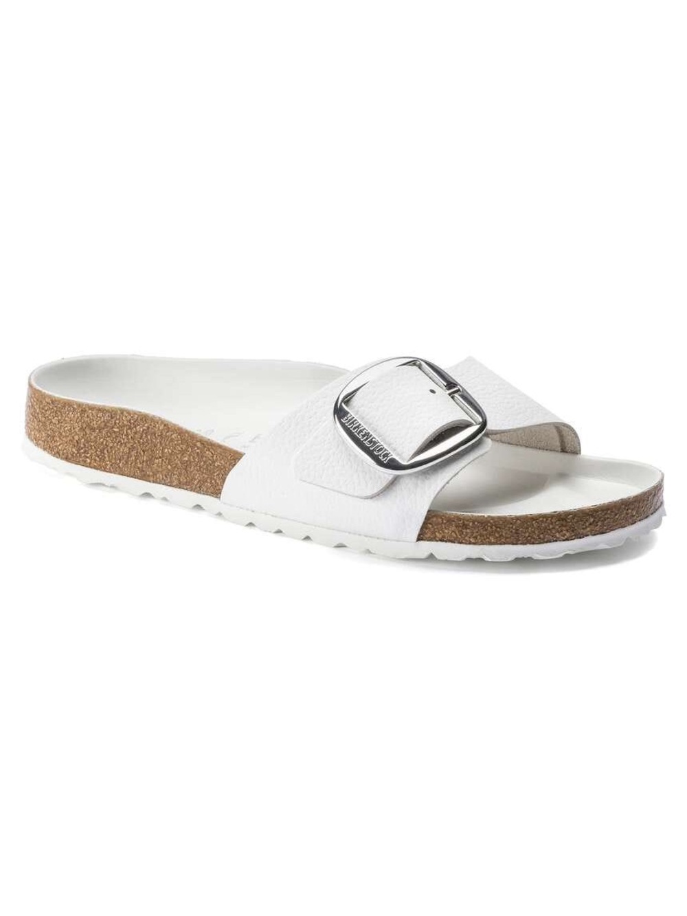 Birkenstock Madrid Big Buckle Cork Slide Sandals